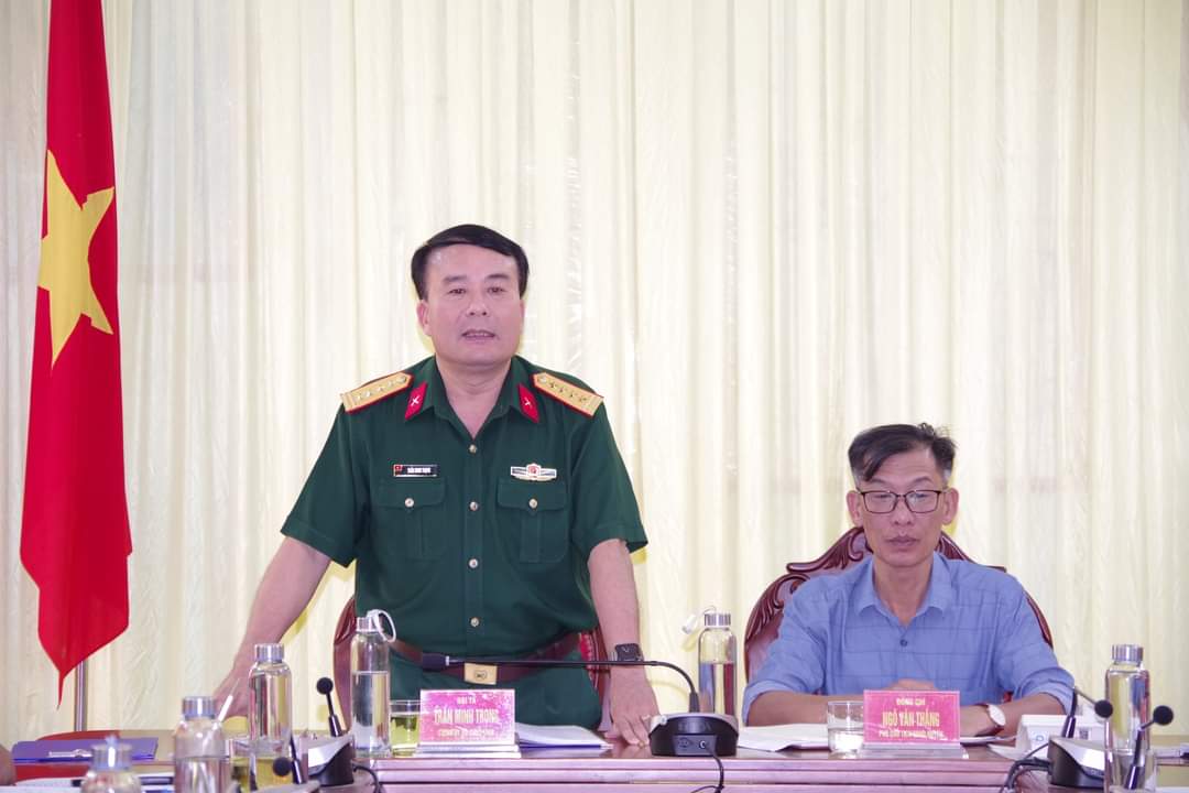 Đại tá Trần Minh Trọng - Chính ủy Bộ CHQS tỉnh, Phó Trưởng